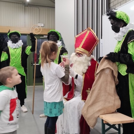 De Sint op bezoek